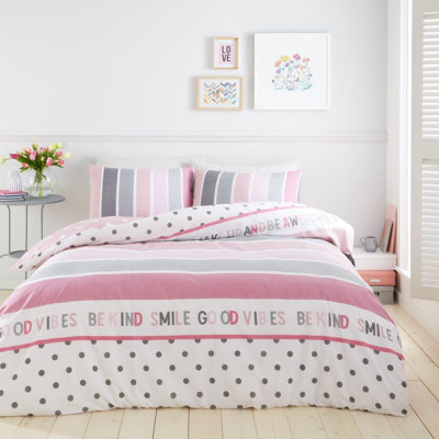 Happy Thoughts Multi Printed Duvet Set