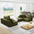 Modern Upholstered Boneless Sectional Sofa Couch Set,Modular Shaped Sectional Living Room Sofa Set-1298304310