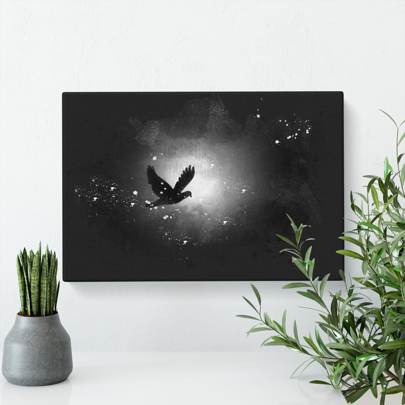 Flying Dove Bird - Wrapped Canvas, 40cm H x 60cm W x 3cm D