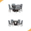 Ensemble de table de salle à manger extensible moderne 5 pièces avec rallonge amovible de 16,2 pouces pour les petits espaces-976015671-976015668