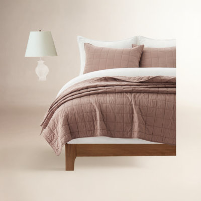 100% Cotton Box Stitch Quilt Set