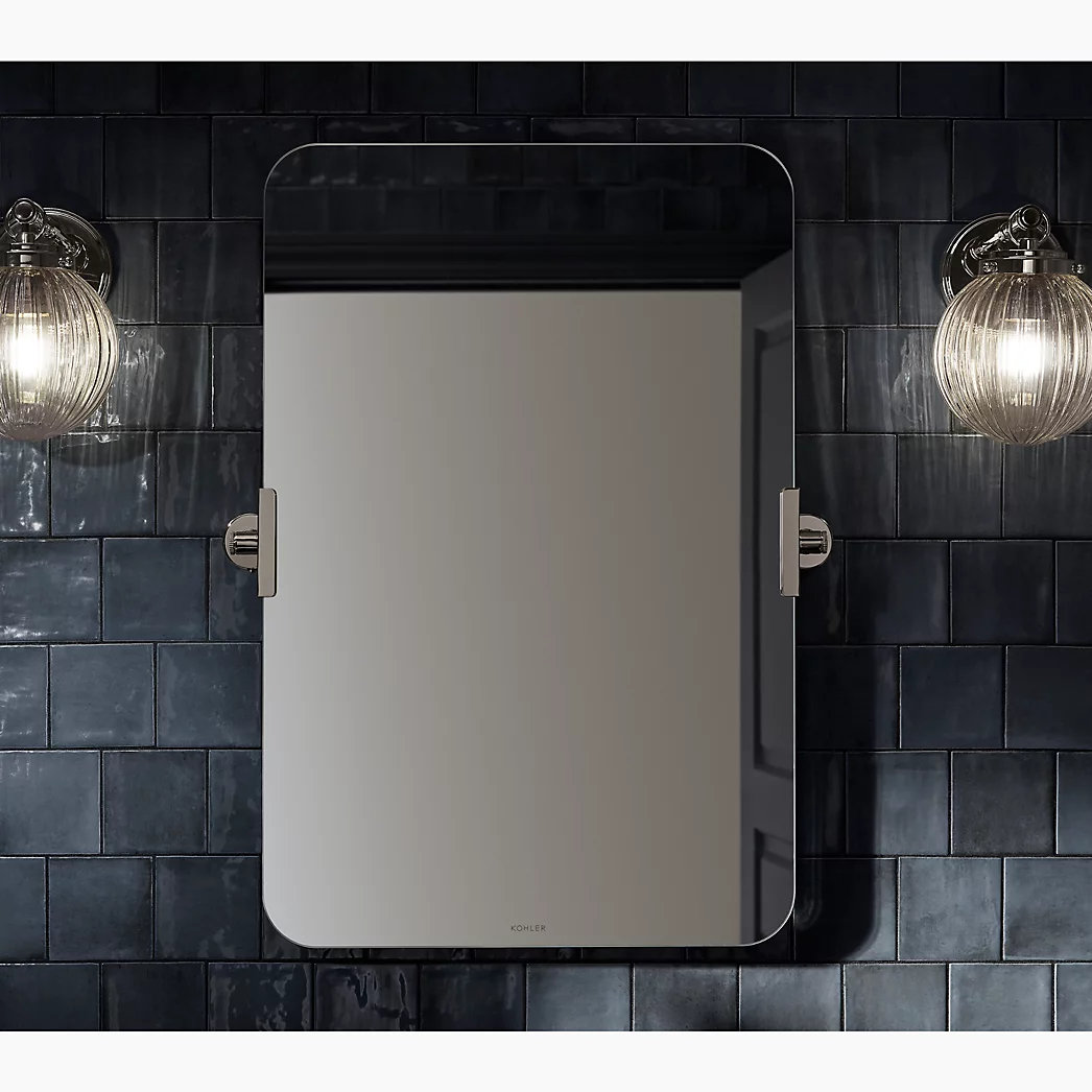 Castia 20" Accent Mirror, Vibrant Polished Nickel