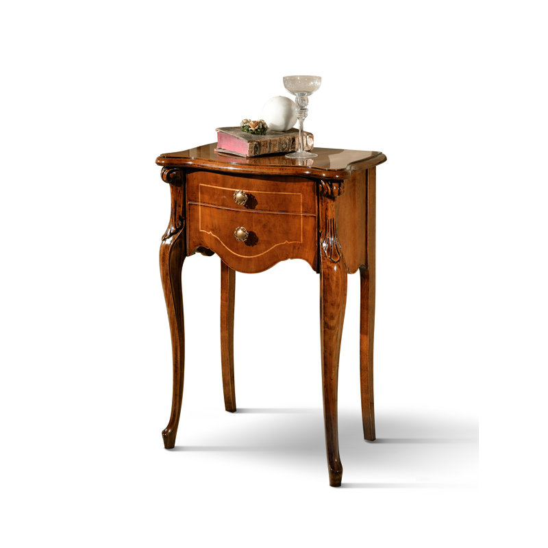 Buser 52cm W Solid + Manufactured Wood Bedside Table