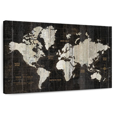 Aliaz Old World Map Black