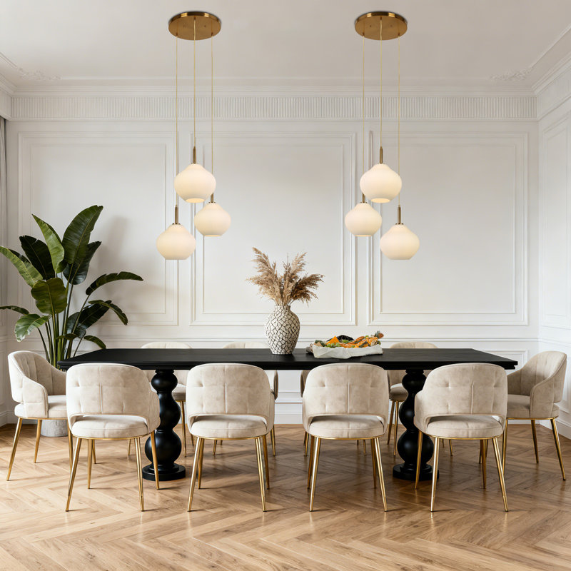 Jonny 23" W 3-Light Cluster Pendant Light, Copper