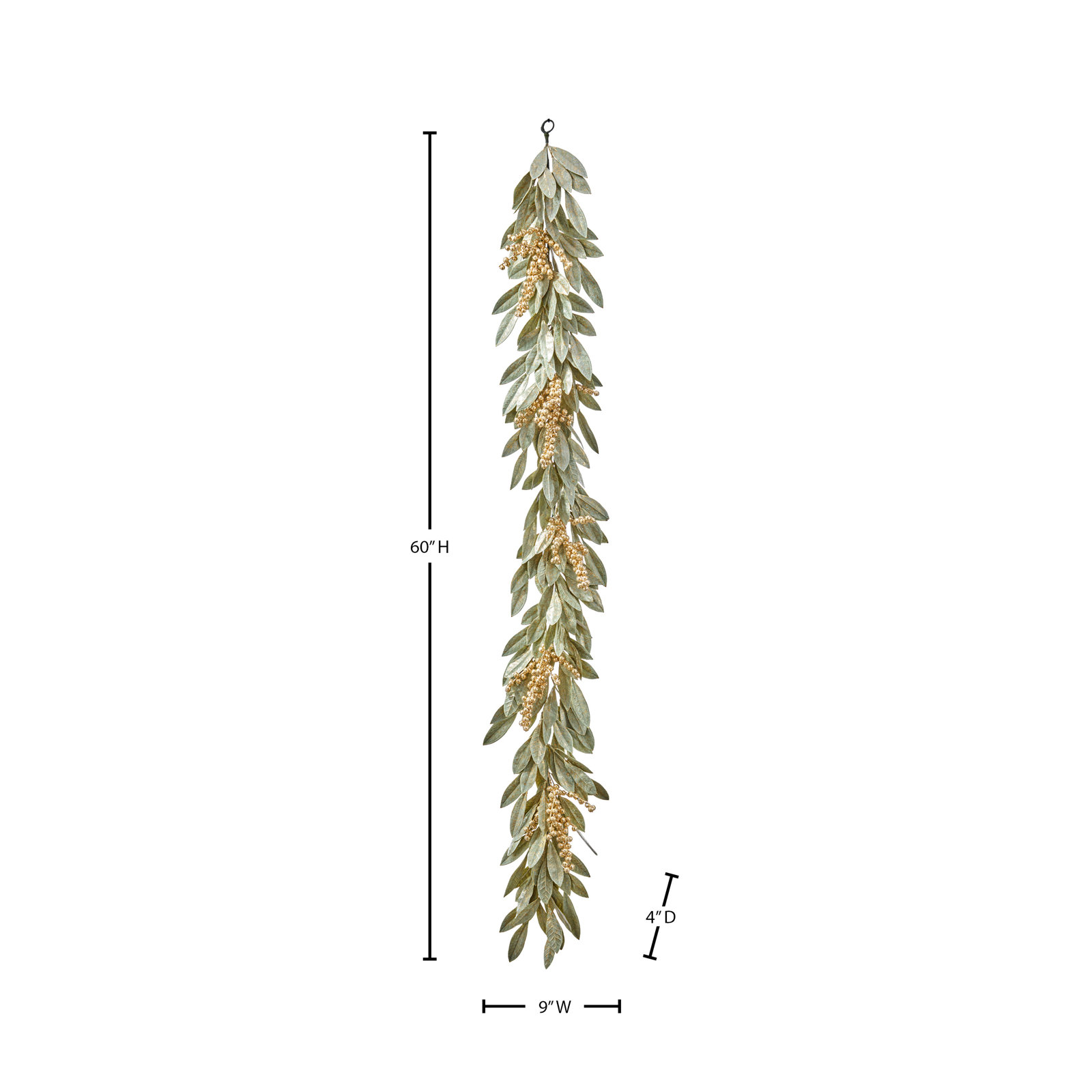 60" Berry Christmas Garland