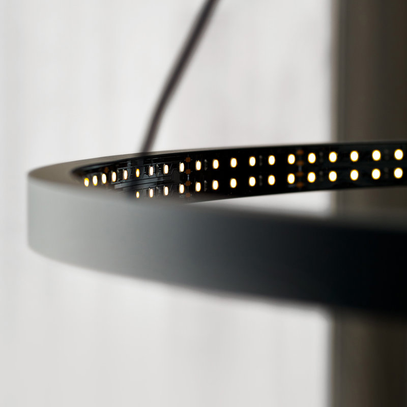 Vellavi 1 - Light LED Chandelier, Nightshade Black, 0.8" H x 24" W x 24" D