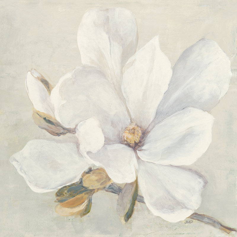 «Serene Magnolia» par Julia Purinton - reproduction d'art, H 12 po x l 12 po x P 1 po, Unframed, Non