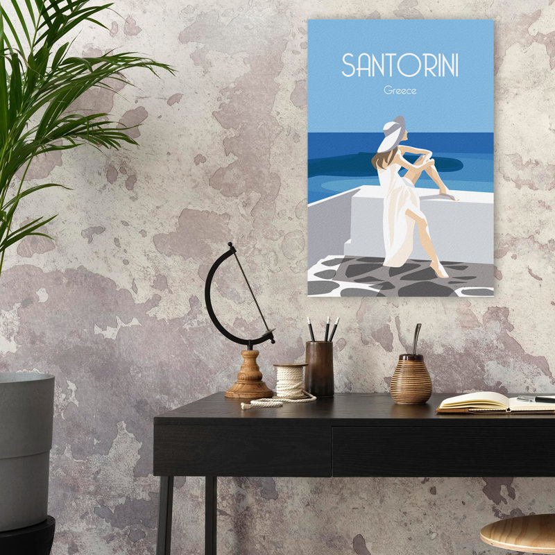 Santori - aventure Grèce, personne illustrative, H 24 po x l 16 po