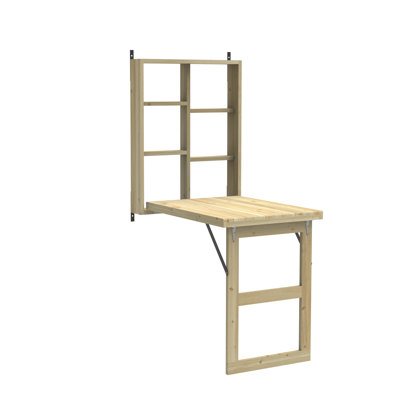 Forest Garden Bar Counter with Solid Wood Outer Material