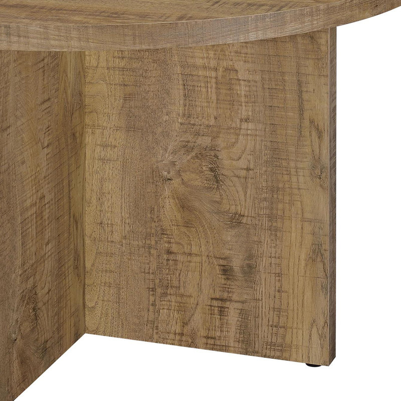 Round 47-inch Composite Wood Dining Table Mango