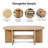 43.31'' Oval Shaped Coffee Table With Storage-1141367966