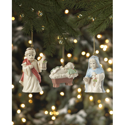 ORNAMENT BOXED SET First Blessings Nativity 8-Piece Ornament Set