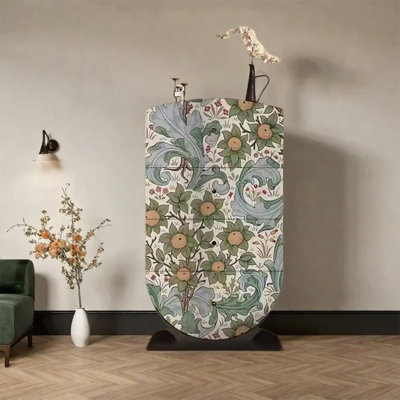 Elegant Storage Cabinet with Solid Pine Frame