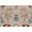 Wool Damask Area Rug in Ivory/Red/Blue/Brown-1030913076