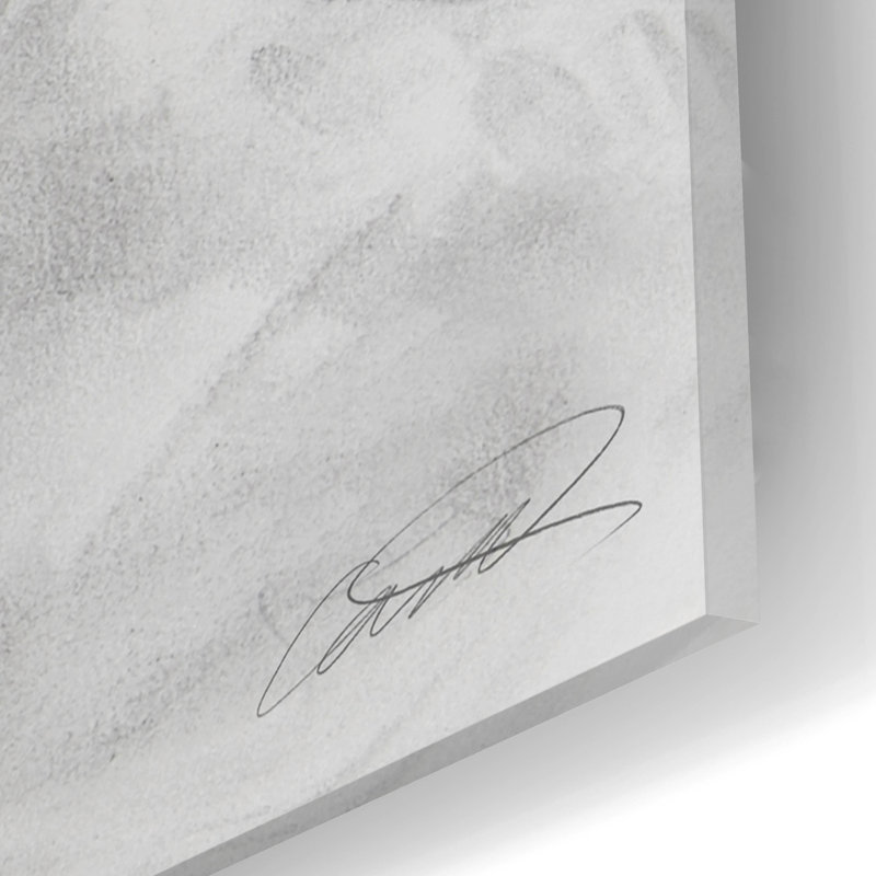 «White Shepherd In Gray» par Robert Campbell, H 12 po x l 16 po x P 0,13 po