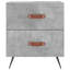 Hilaire 40cm W Iron Bedside Table-396726276-396726278