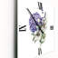 Horloge murale Bouquet d'hortensias, anémone, artichaut et lavande-1178756619