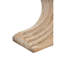 Table d'appoint arquée 16,3 x 12,2 x 22,6 moderne au fini travertin