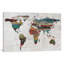 Painted World Map IV by Irena Orlov - Print on Canvas-42158130-101339472