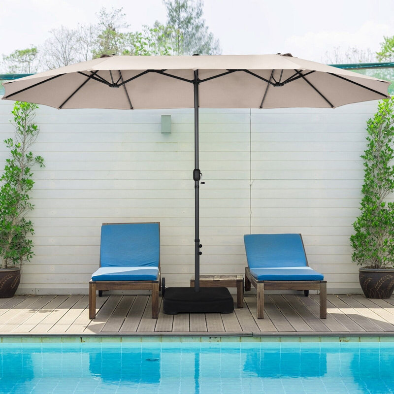 Cenya 177.16cm Balcony Parasol, Beige