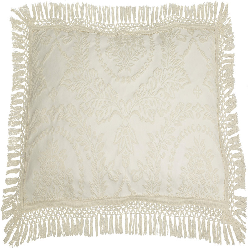 Cotton Blend Pillow Sham, Ivory, Euro