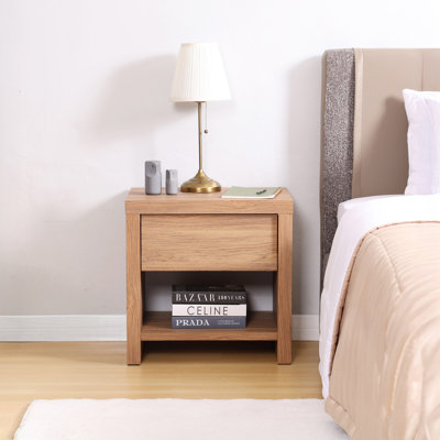 Marchella 1 Drawer Nightstand With Open Shelf