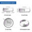 Lavabo de salle de bain vasque rond transparent 17,7 po Clingao-115344183