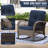Weather-Resistant Rattan Outdoor Chair - PE Rattan, Steel Frame & Plush Cushions-1249048201