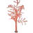 White Tree With Red Led Lights -  Size: 70"L X 65"W X 120"H.