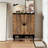 Shoe Cabinet with Adjustable Shelves and Doors-747452034