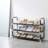3-tier Shoe Rack - Slim And Space-saving Shoe Storage With Metal Frame And Non-woven Fabric Shelves, For Hallway And Closet, Black