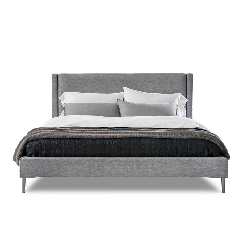 Izzy Upholstered Bed, King, Gray