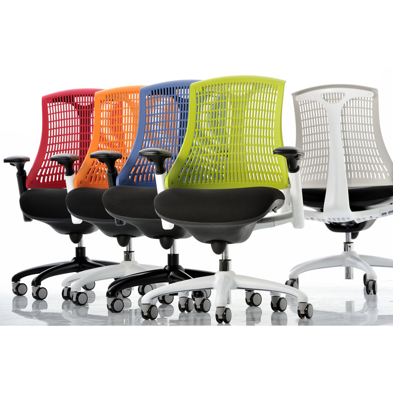 Creusette Polyester Blend Office Chair, Blue, Black