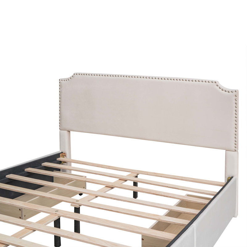 Upholstered Platform Storage Bed