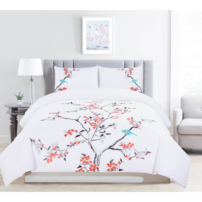Ensemble de housse de couette 100 % coton brodé de qualité supérieure