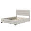 Lit plateforme tapissier avec lit gigogne et tiroirs-105767781