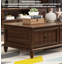 Table basse en bois massif vieilli