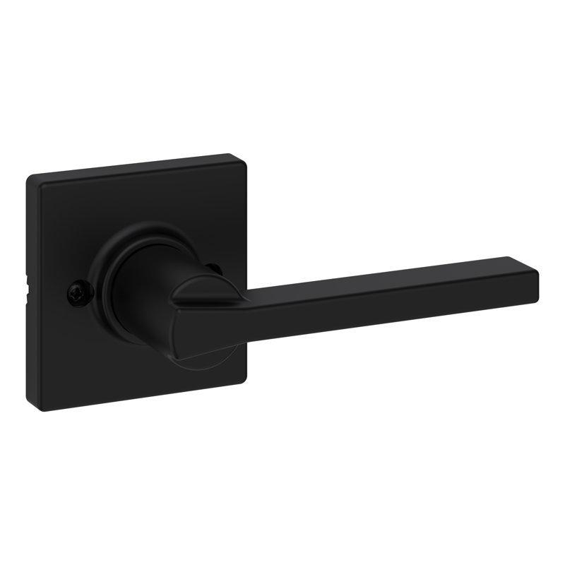 Faux levier de porte simple avec rosette Casey Casey, Noir mat