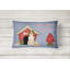Dog House Solid Colour Outdoor Throw Pillow