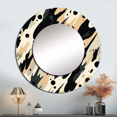 Tribal Fusion - Modern Round Mirror Wall Decor_MTMIR124475