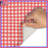 Red White Gingham Pattern Bath Mat-2085591859