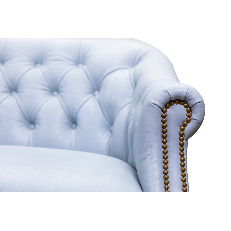 Corrine  Loveseat in Kudos Seagrass, Farmhouse Silo 