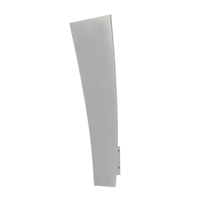 Plafonnier encastré d’extérieur 2 lumières del Castanon, Aluminium satiné