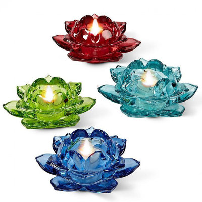 Porte-votive de table en verre H 2 po