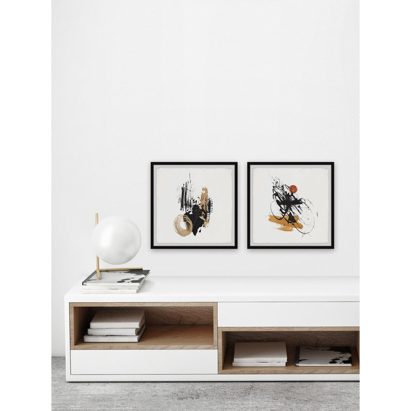 Direct Answer - 2 Piece Single Picture Frame Painting Set, 81cm H x 81cm W x 3.81cm D