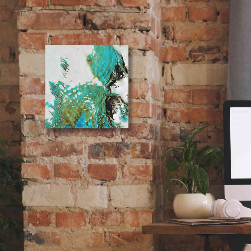 «Earth as Art: Blue Ice», art mural sur toile, H 12 po x l 12 po x P 0,75 po