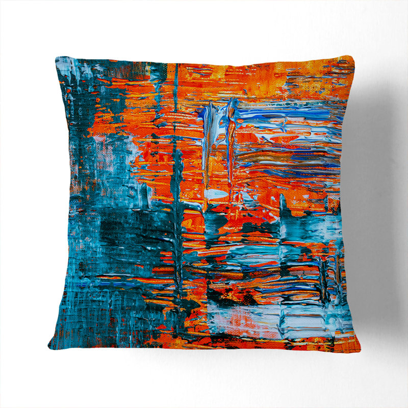Abstract Square Cushion, 55 x 55 cm
