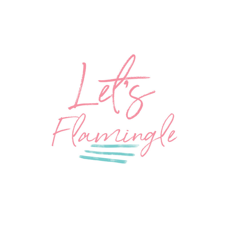 Let Us Flamingle - Wrapped Canvas Print, 30cm H x 30cm W x 3.8cm D