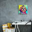 «Rainbow Shih Tzu» par Dean Russo, art mural sur toile-835407223